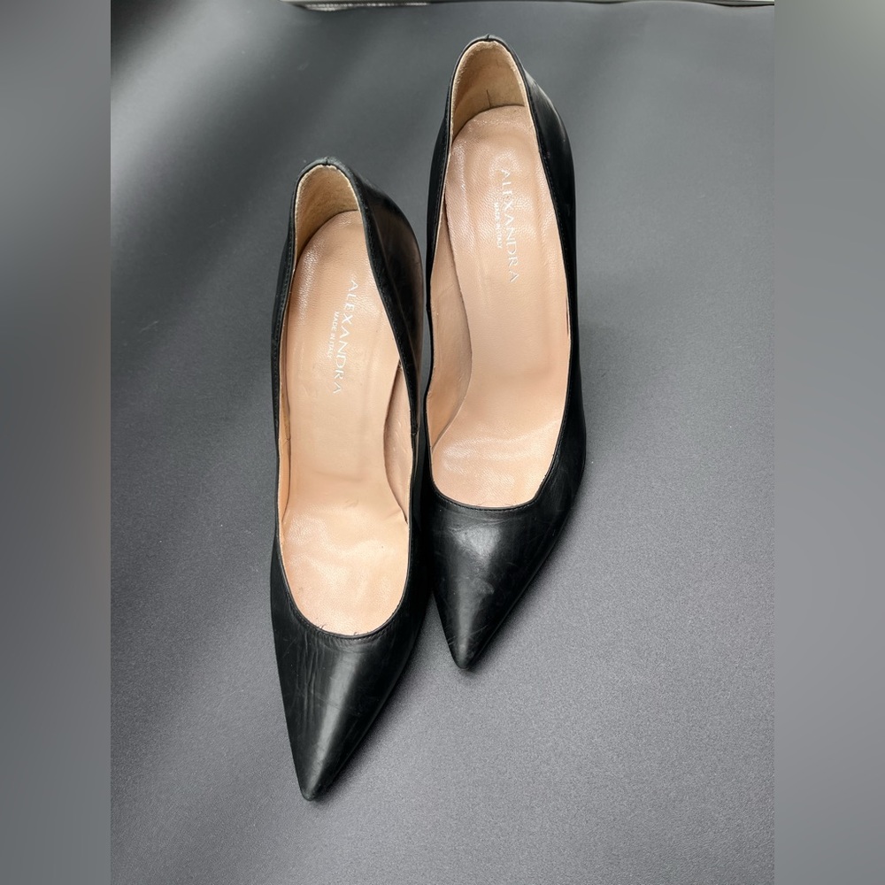 Alexandra Stiletto pumps In Black soft leather - Picture 3 of 7